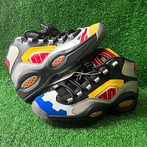 Power Rangers Reebok Question Mid Megazord Battle Mode GS 6.5 / Women's 8 GY0588